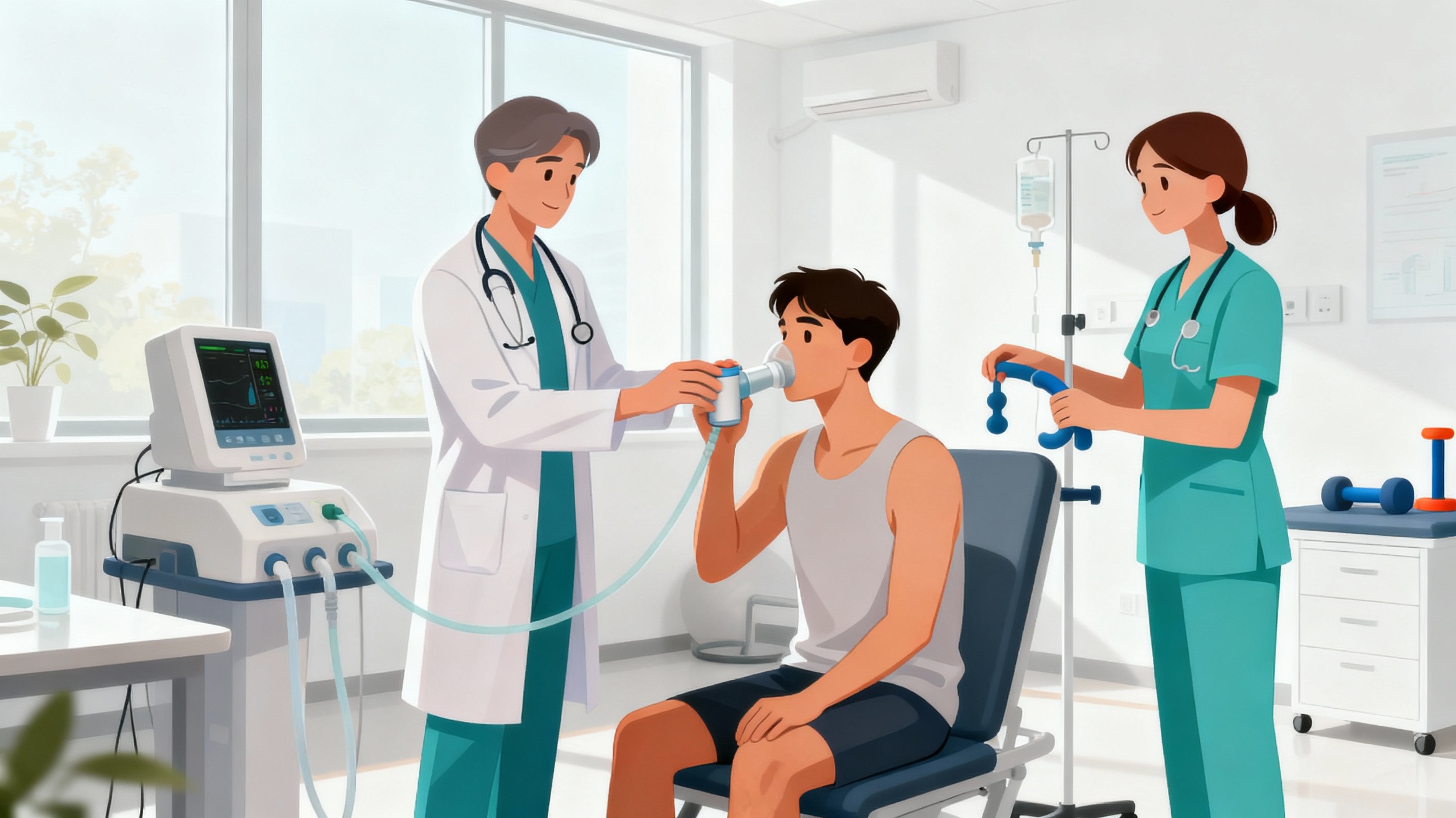 Lung rehabilitation and physiotherapy at Shwasa Mitra Clinic